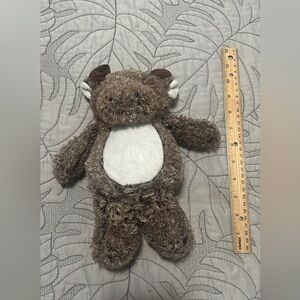 Carter's Brown and White Plush Moose